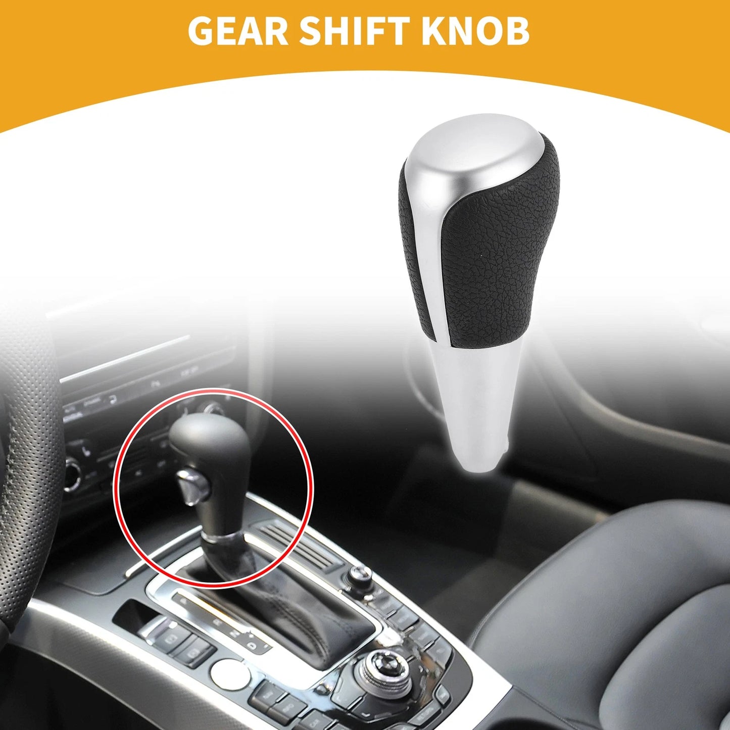 Automatic Gear Shift Knob for Toyota Prius C (2012–2017) Plastic Faux Leather