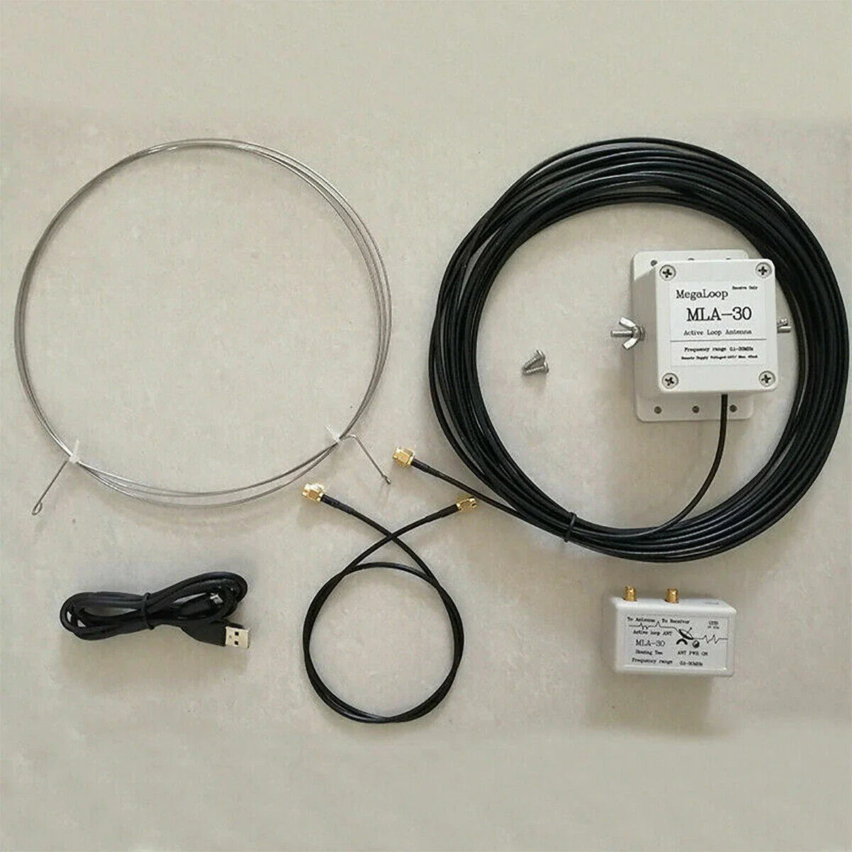 Loop Antenna 100kHz–30MHz Active Receive High Gain for MLA