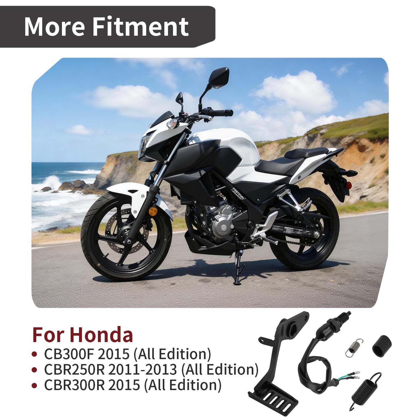Rear Brake Pedal Kit for Honda CB300F CBR250R/300R (2013–2018)