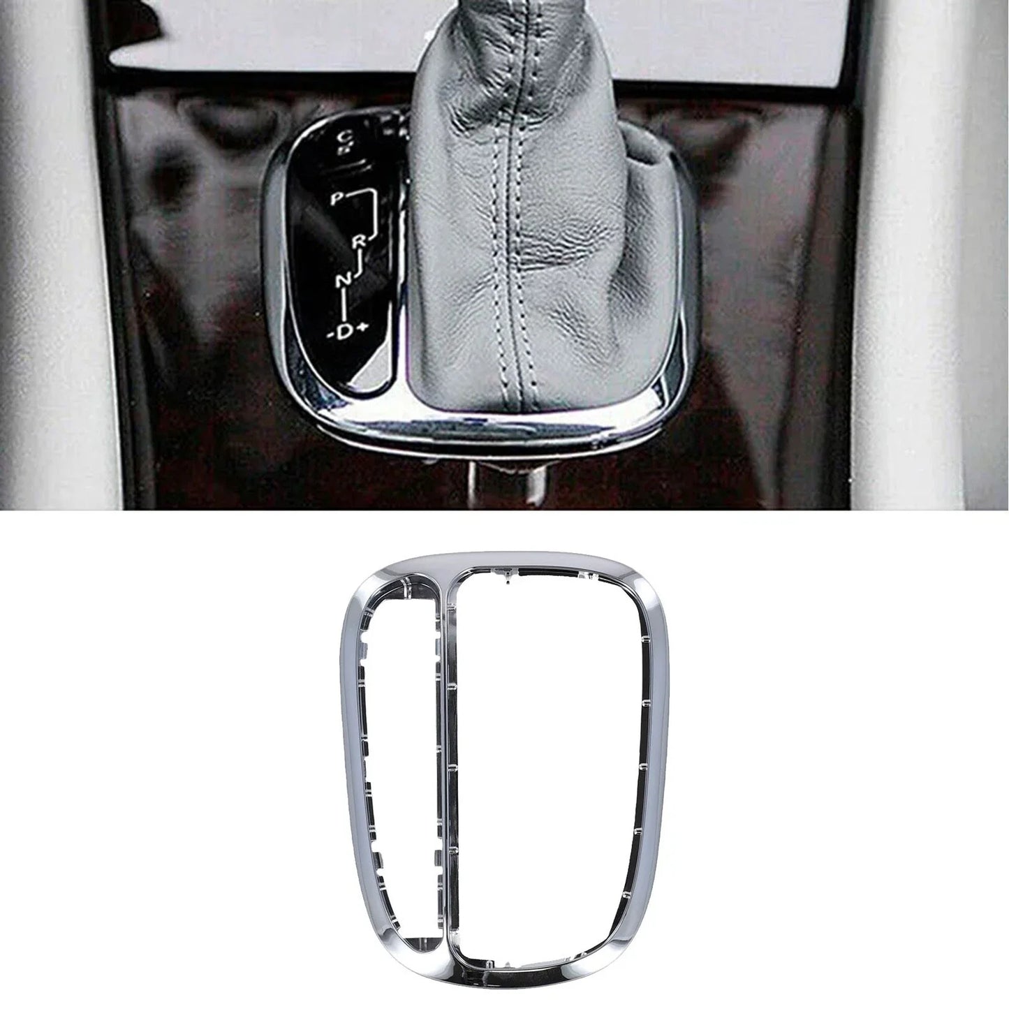 Chrome Gear Shift Panel Cover Trim for Benz C W203 C230 C320 (2000–2007)