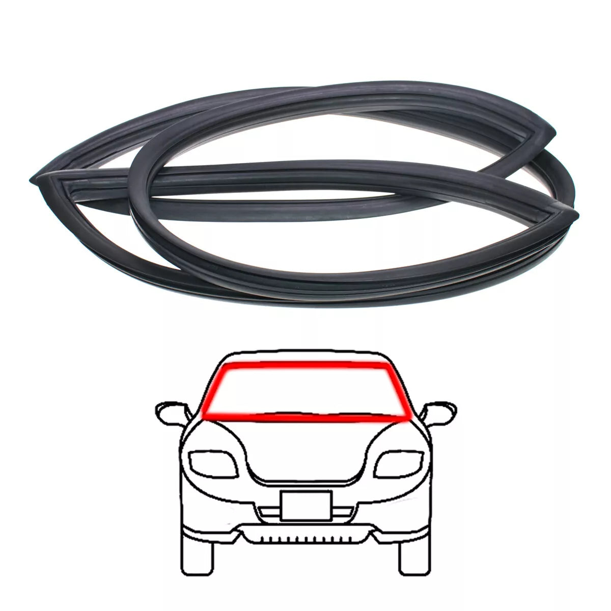 Front Windshield Weatherstrip for Mitsubishi Galant/Chrysler Colt 1971-1978