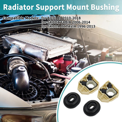 Set of 4 Radiator Mount Brackets for Audi A1 (2010–2018) No. 1K0121367D