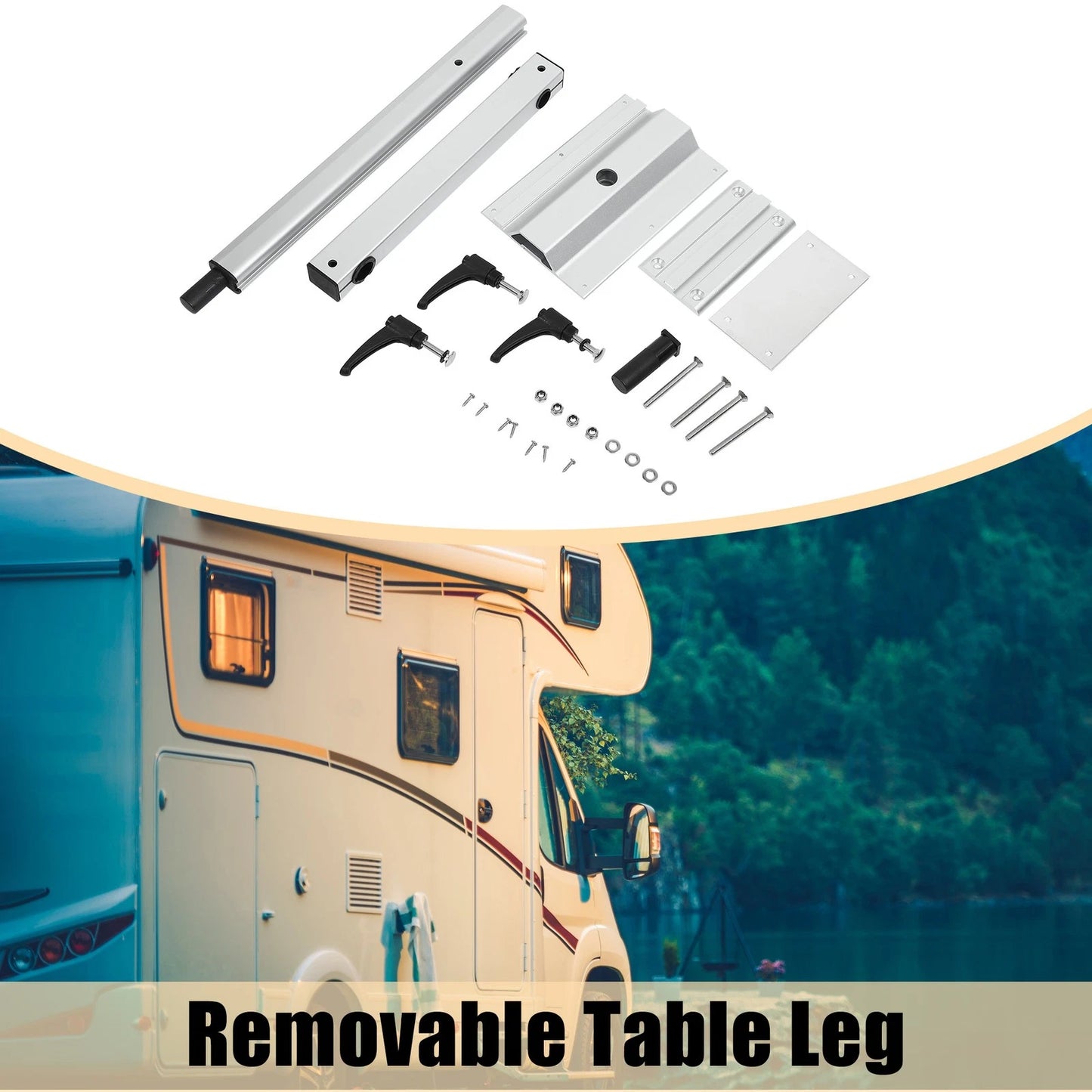 360° Rotating Adjustable Table Leg for RV Yacht Boat (Universal Fit)