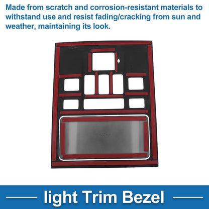 Front Row Light Trim Bezel for Toyota Alphard Vellfire (2023–2025) Black