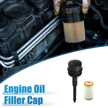 Engine Oil Filter with Housing Cap A1121800710 for Mercedes-Benz C240 C280 C320 (2001–2005)
