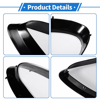 1 Pcs Headlight Lens Cover for Porsche 718 (2017–2022) Clear Black