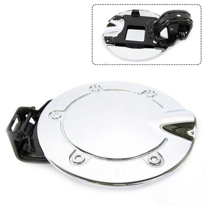 Chrome Gas Fuel Filler Door Cap for Jeep Grand Cherokee, Dodge Durango, Nitro