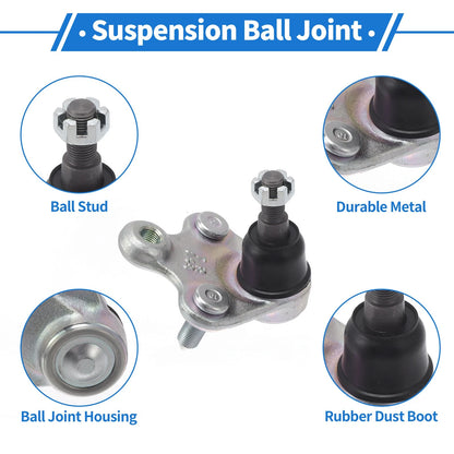2X Front Lower Ball Joints for Honda Civic (2012–2018) No.K500234/51220TR0A01