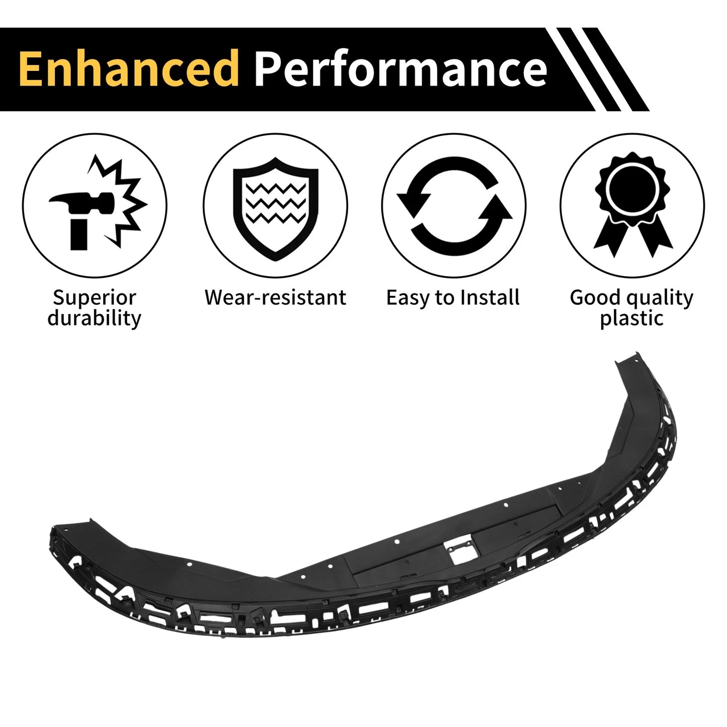 Radiator Support Cover for Kia Soul (2024–2026) No. 86390K0000, ABS Black