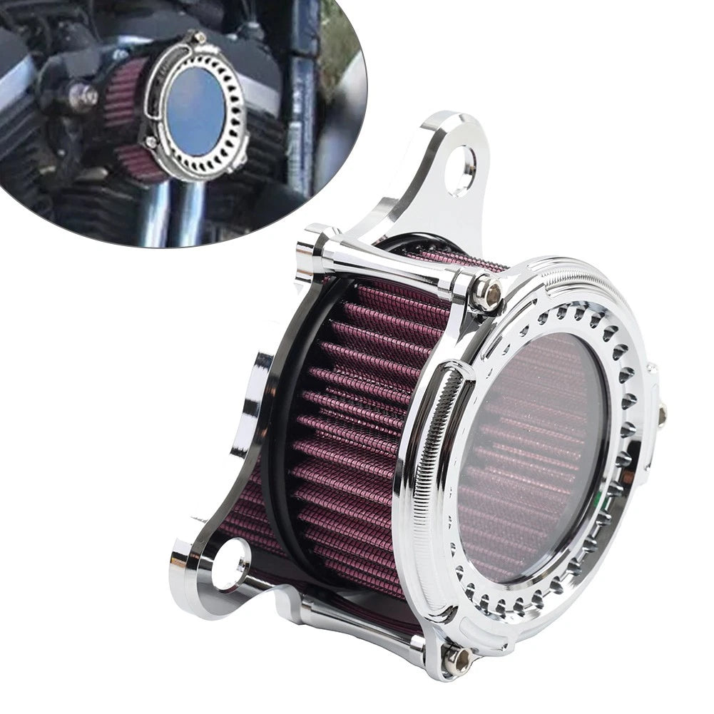 Handlebar Control Switch Horn Turn Signal Light Chrome for Harley Bobber (1")