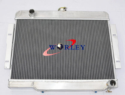 Aluminum Alloy Radiator + Fans for 1972-1986 Jeep CJ, CJ5, CJ7 V8