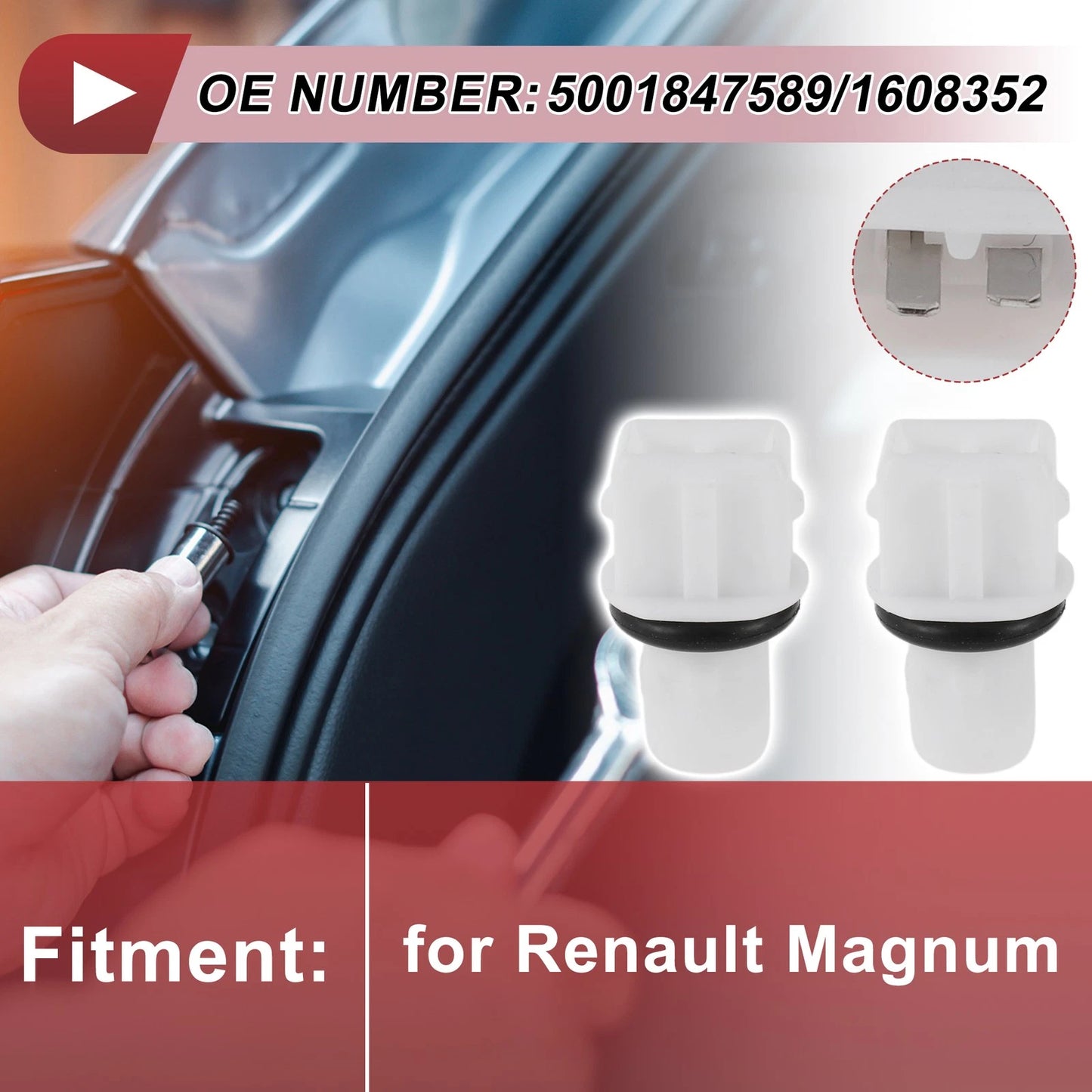 Side Marker Light Socket for Renault Magnum (No. 5001847589/1608352)