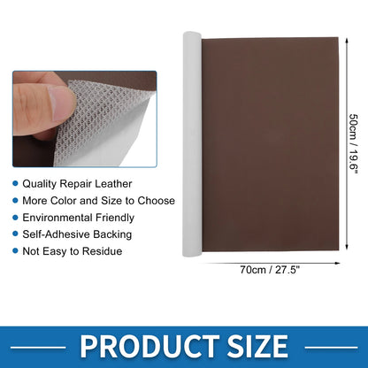 Self Adhesive Leather Repair Patch for Car Seat Sofa (19.6"x27.5", Light Brown)