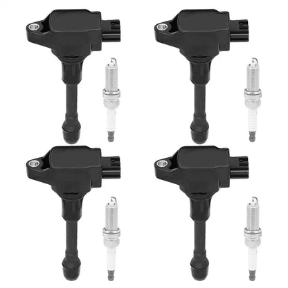 Ignition Coil & Spark Plug Set for Nissan Altima, Cube, NP300 (2002-2023)
