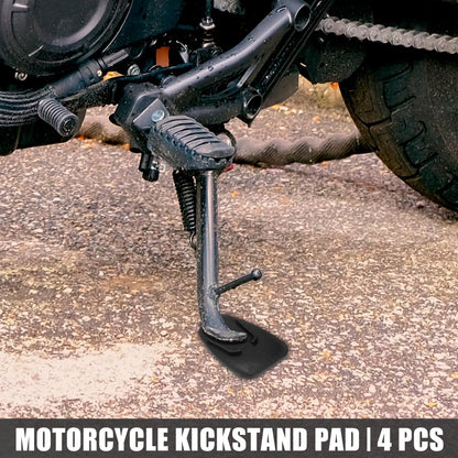 Set of 4 Kickstand Pads for Motorcycle (Universal Fit)
