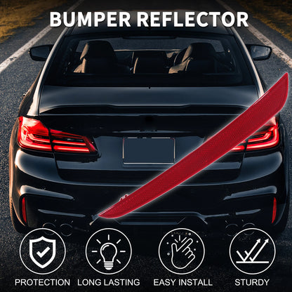 Rear Left Bumper Reflector No. 63147388765 for BMW M5 (2018–2020) Red