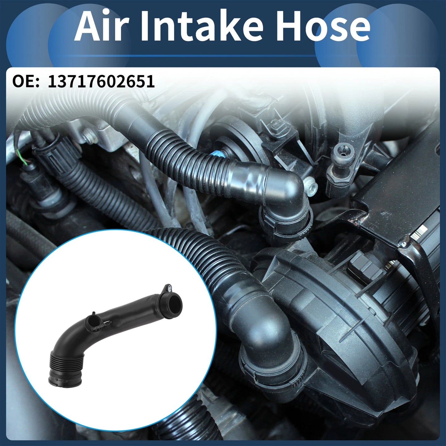 Engine Air Intake Hose for BMW 435i (2014–2016) No. 13717602651