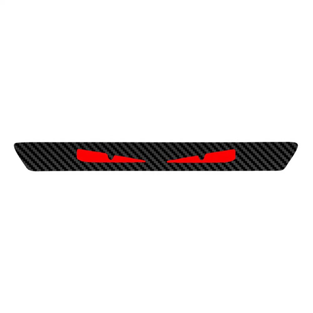 1x 3D Carbon Fiber Look Demon Eye Brake Tail Light Decal for Car