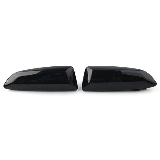 ABS Black Dynamic Amber LED Front Side Marker Lights for Opel Astra (2010-2019)