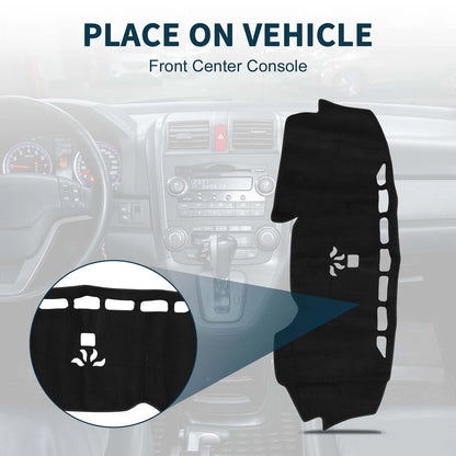 Dashboard Cover Mat for Honda CR-V (2017–2022) Sun Protector Black