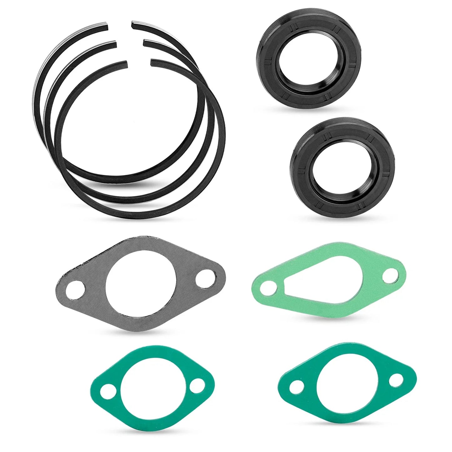 Engine Rebuild Kit Piston Rings & Valve for Club Car Gas Golf Cart (1986–1991)