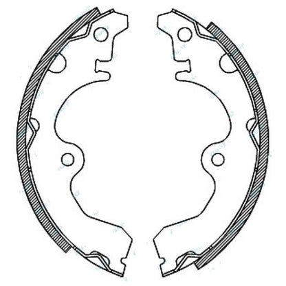 Rear Brake Shoes Lining Set for Toyota Paseo EL44 1991-1995 4cy 5E-FE 1.5L