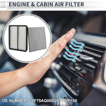 Engine Cabin Air Filter Combo 3SF79AQ000 for Hyundai Azera 3.3L (2012–2017)