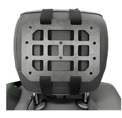MOLLE Panel Organizer for Universal Car Vehicle Headrest - Black