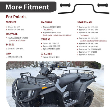 Heavy Duty Handlebar with Grips for Polaris Sportsman (2000–2014)