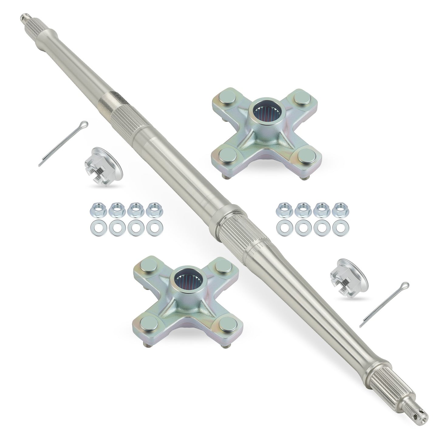 Rear Axle Shaft & Wheel Hubs for Yamaha Blaster (1988–2002)