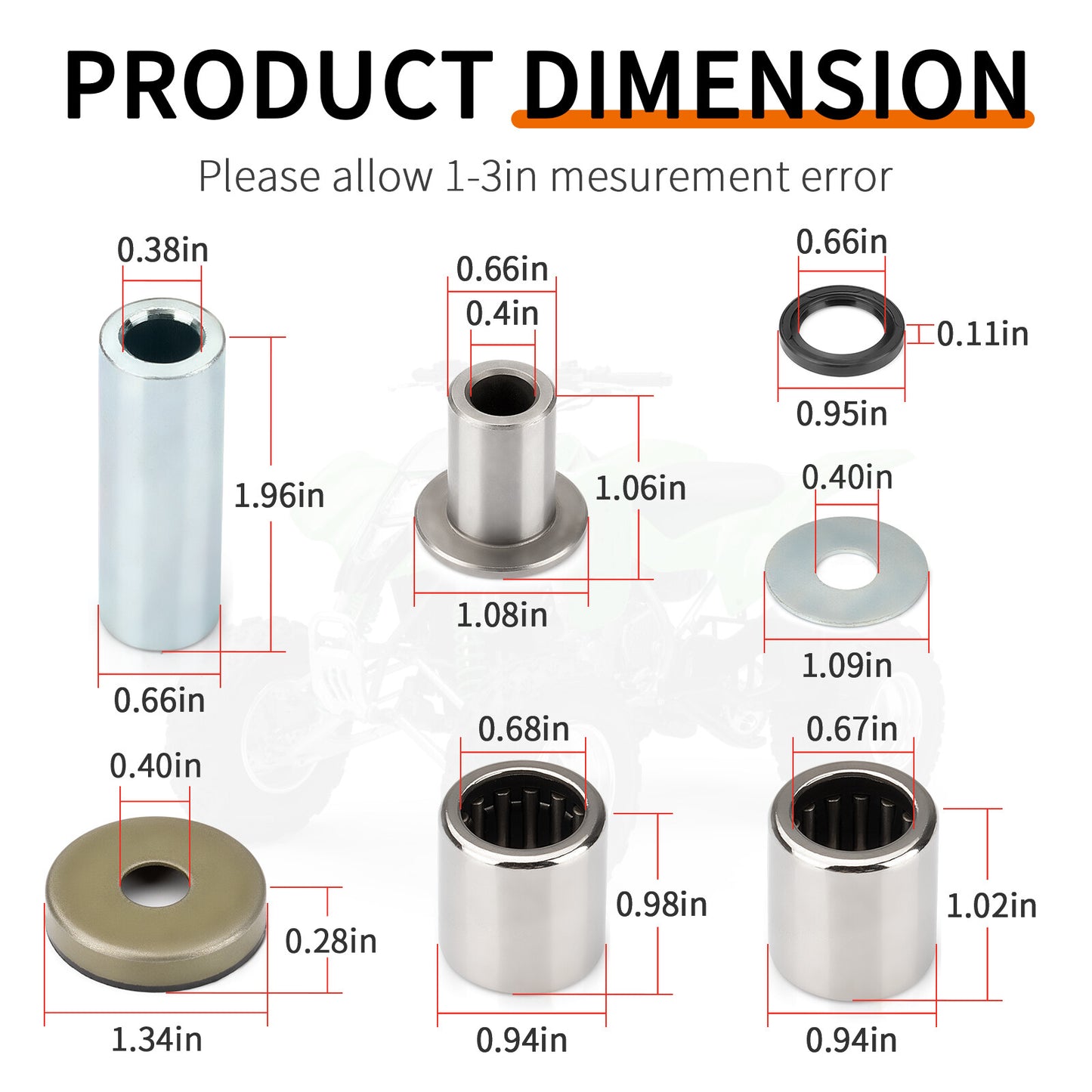 A-Arm Bushing Seal Kit for Suzuki Quadsport Z400 (2003–2014)