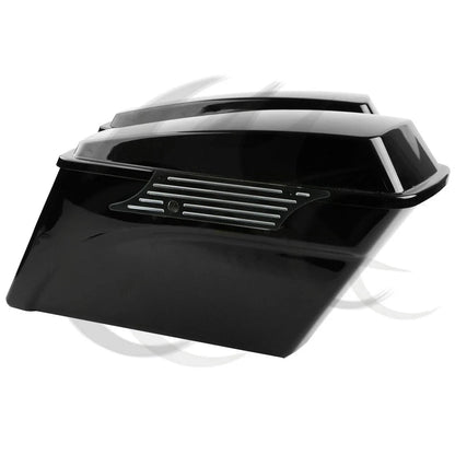 Black Saddlebag Latch Covers for Harley Street Electra Glide (1993-2013)