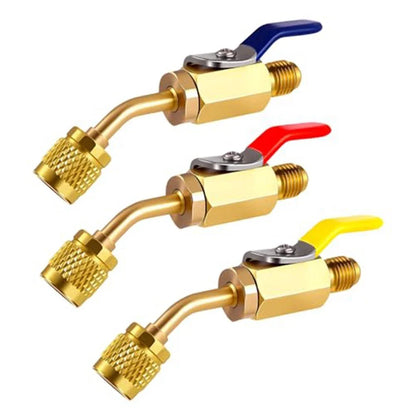 Valve Adapter LeftHand Ball Valve, 14-Inch Female Flare for A2L R32 R454B