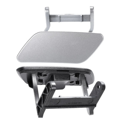 Bumper Headlight Washer Cover for Mercedes ML (2012-2015) Silver Tone
