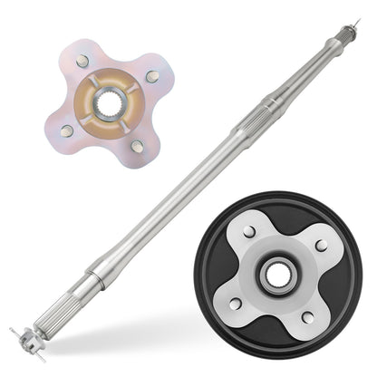 Rear Axle Shaft & Brake Drum for Yamaha Big Bear 350 (1997–1999)