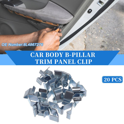 20 Pcs B-Pillar Trim Panel Clip for Volkswagen Atlas (2018–2023) Metal