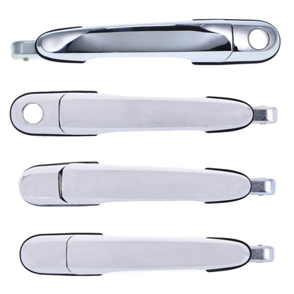 4pc Front/Rear Left+Right Chrome Door Handles for Hyundai Tucson (2004–2010)