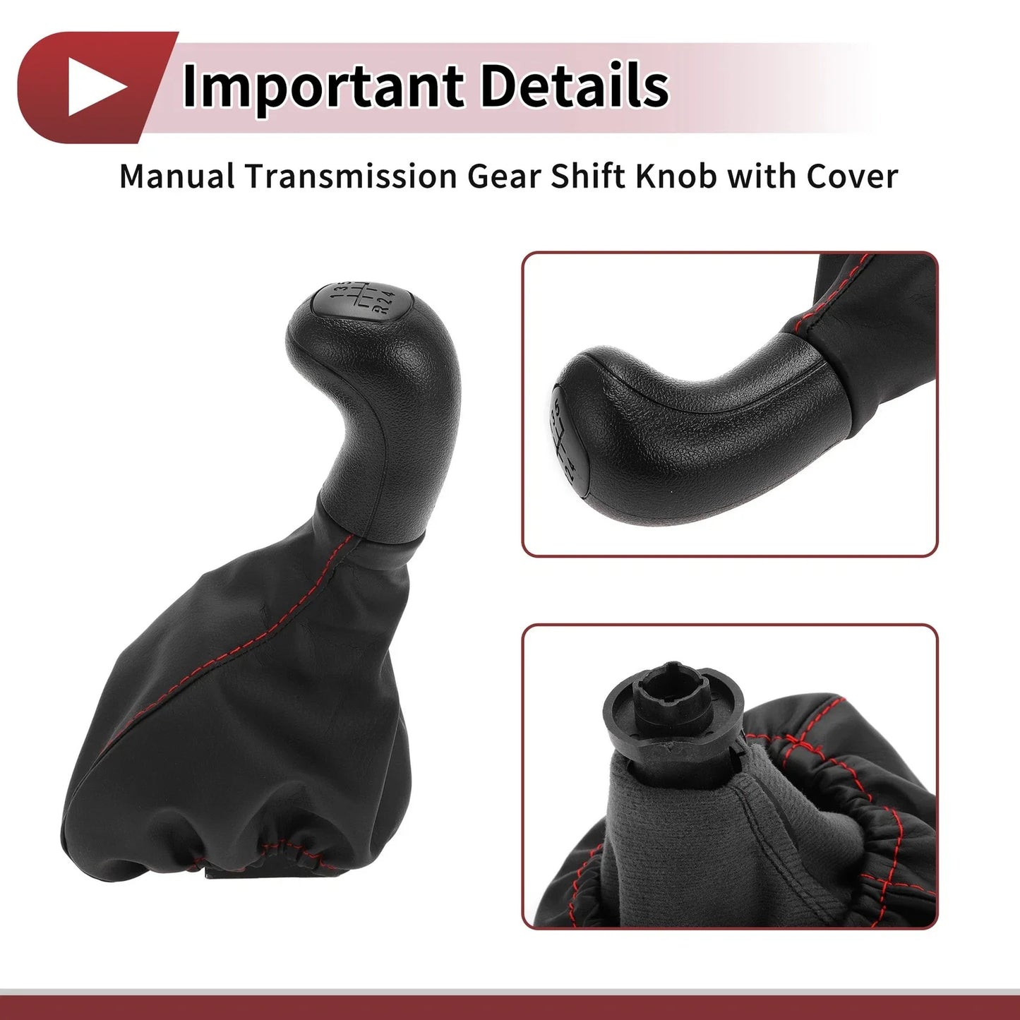 5 Speed Gear Shifter Knob & Cover for Mercedes-Benz VITO (1996-1999)