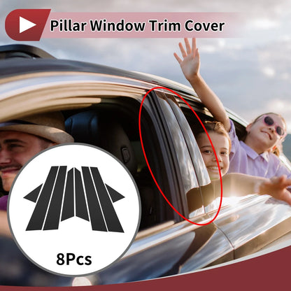 Door Pillar Window Trim for Hyundai Grandeur/Azera (2006-2010) Black