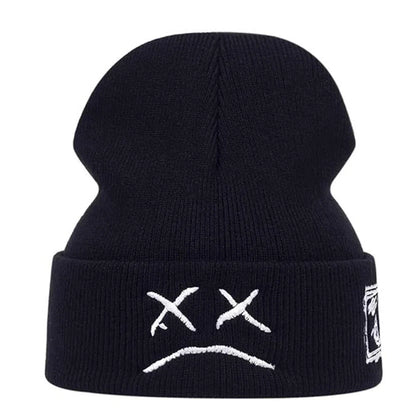 Crying Face Winter Beanie Hat for Fashion Lovers