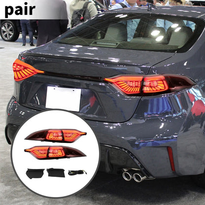OLED Brake Tail Lights Assembly for Toyota Corolla (2020–2023) Red