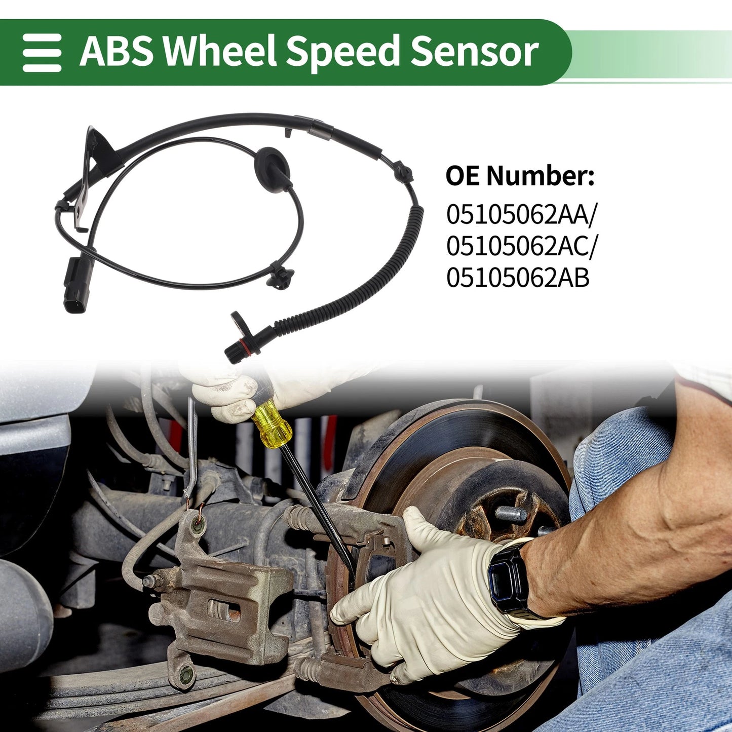 ABS Wheel Speed Sensor No. 05105062AA for Jeep Patriot (2007–2017)