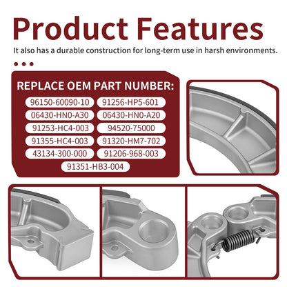 Rear Brake Drum Shoes for Honda Rancher 420 (2007–2013)