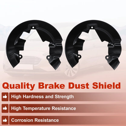 Set of 2 Brake Dust Shields for Ford Focus (2014–2018) 686352/686353