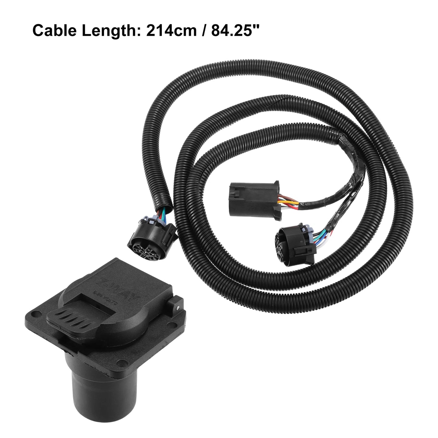7Pin Truck Bed Trailer Wiring Harness Extension Connector for Ram Chevy