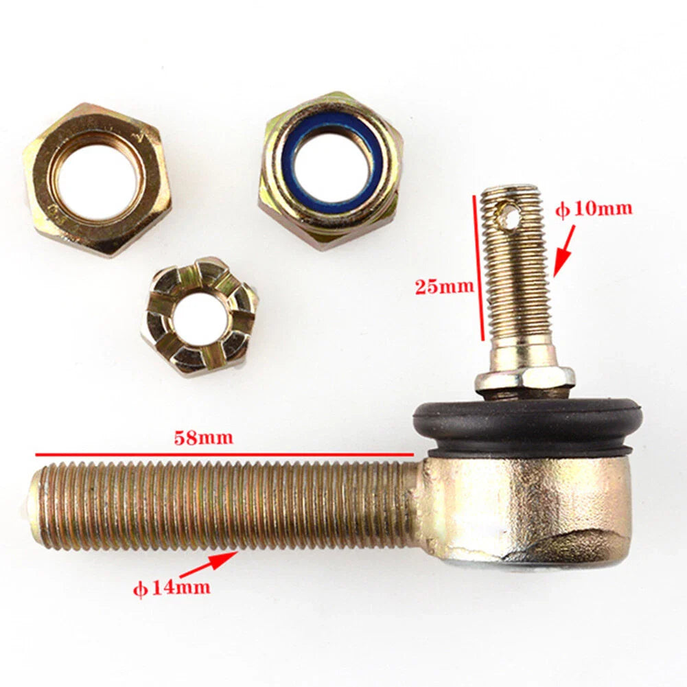 10-14mm Tie Rod End Ball Joint for 110 125cc ATV Quad Dirt Bike