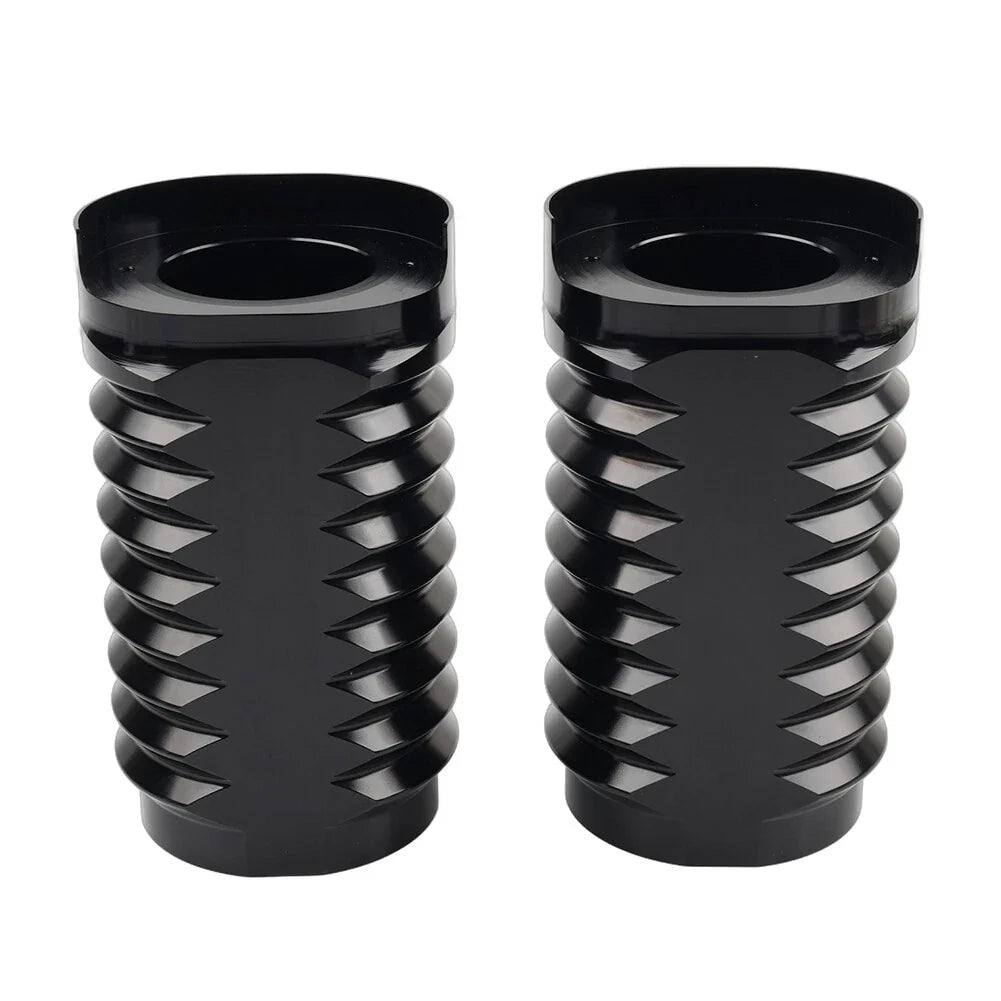 CNC Upper Fork Boot Slider Cover Black for Harley Street Glide FLHX FLHXS (14-23)