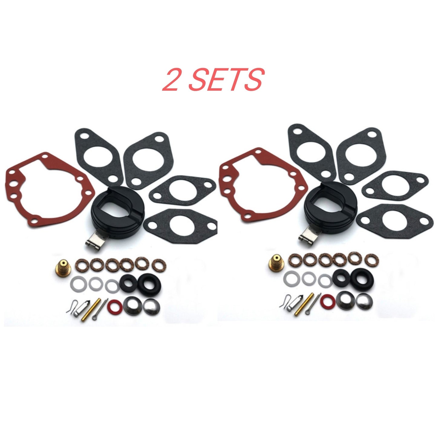 2X Carb Kit with Float for Johnson Evinrude Outboard (Fits Various Models)