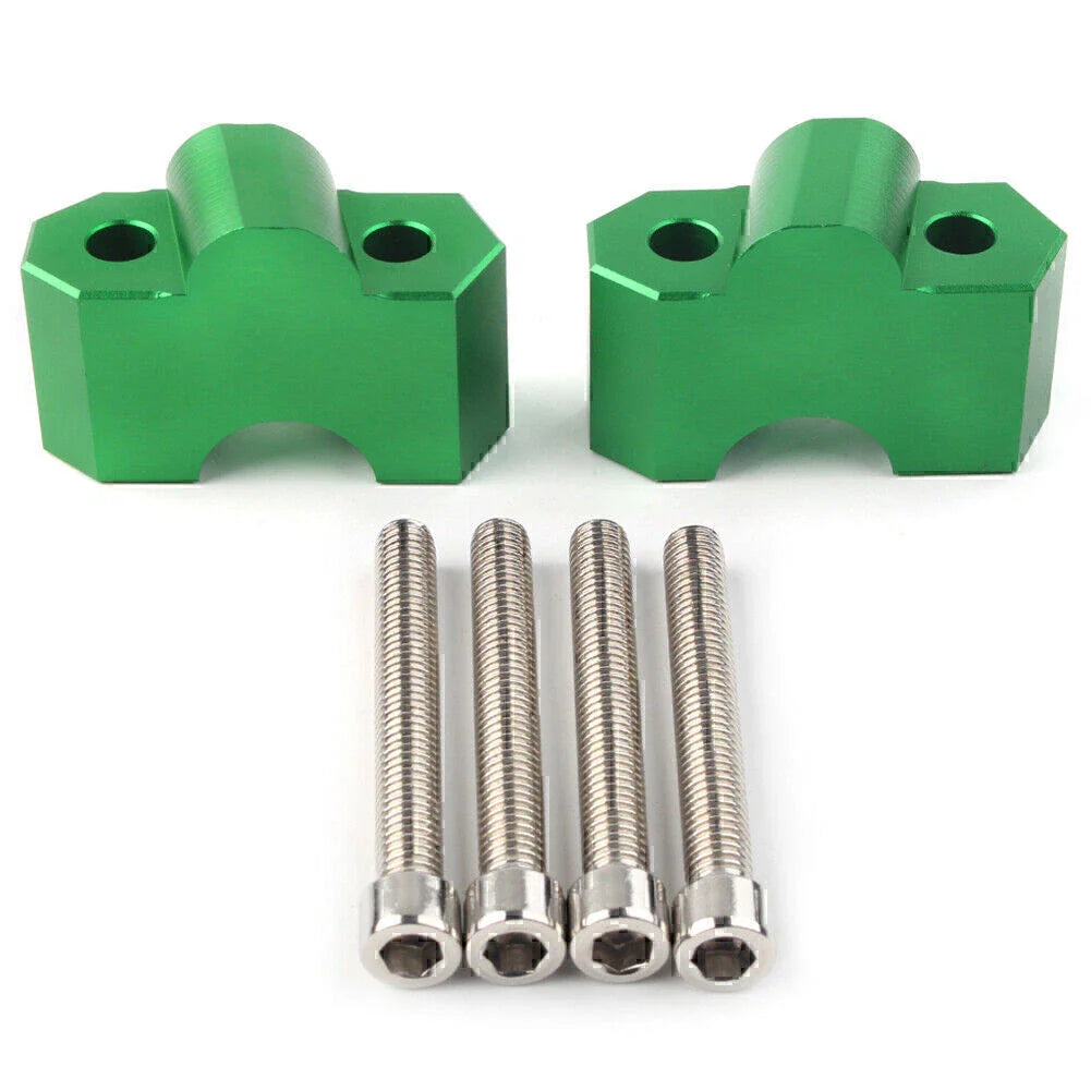 Green Handlebar Riser Clamp for Kawasaki Z750 Z1000 (2003-2016)