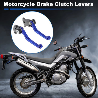Short Brake Clutch Lever for Yamaha TTR125LE TW200 XT250 (2005–2023) Solid Blue